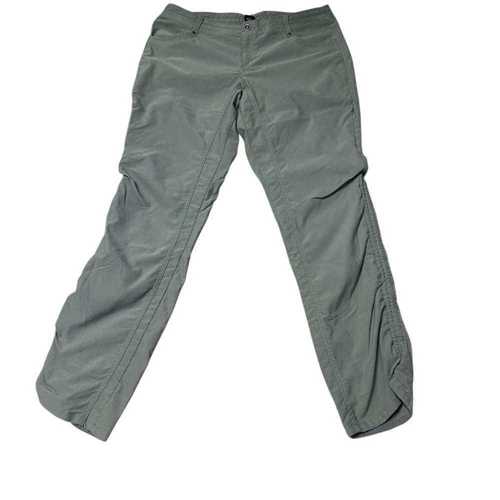 Womens Kuhl Trekr Pants Hiking Size 14 Green Khaki